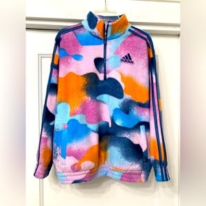ADIDAS Kids Cozy Quarter Zip Pullover, 16. Worn once.
